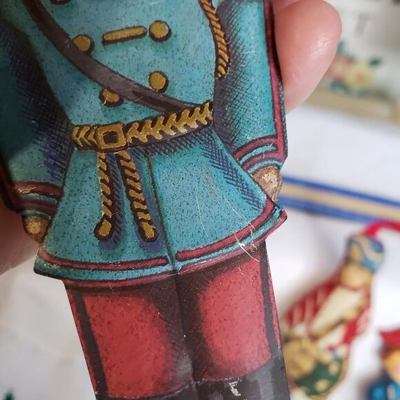 3 Vintage Christmas Tree Soldier Ornaments Drummer Boy Holiday - Picture 6 of 10